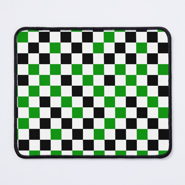 Item preview, Green Black White Checkered Pattern Design   designed and sold by PatternTitan.