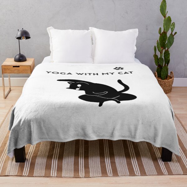 Item preview, Yoga with My Cat – Cat Yoga with a black cat designed and sold by Katja LebenFreude.