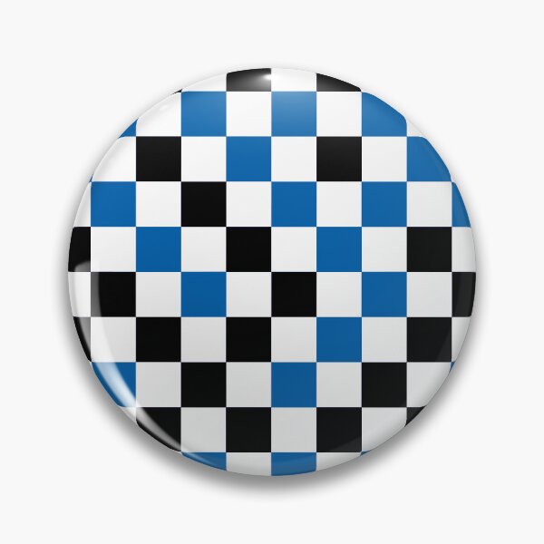 Item preview, Blue Black White Checkered Pattern Design   designed and sold by PatternTitan.