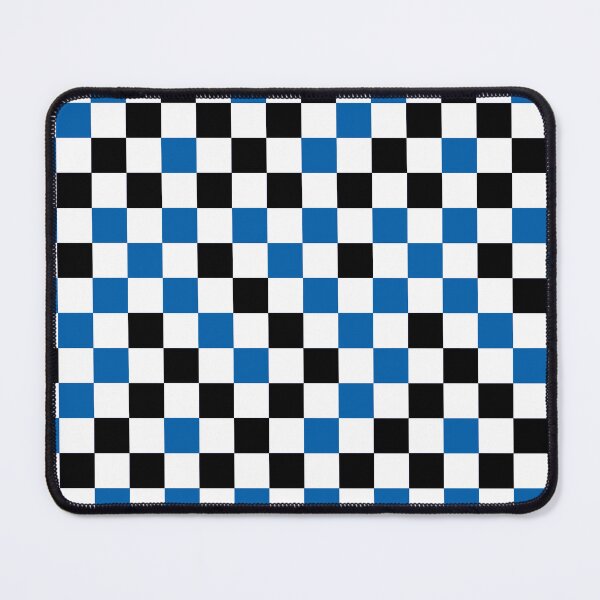 Item preview, Blue Black White Checkered Pattern Design   designed and sold by PatternTitan.
