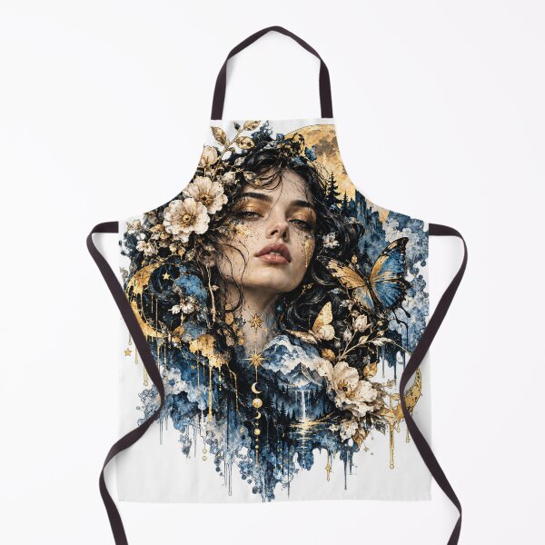 Item preview, Moonlit Floral Muse – Artistic Fantasy Portrait designed and sold by Meentoos_1.