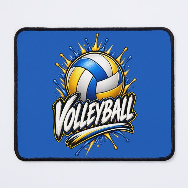 Item preview, Volleyball Splash – Bold Blue & Gold Sports Graphic designed and sold by HO•Designs.