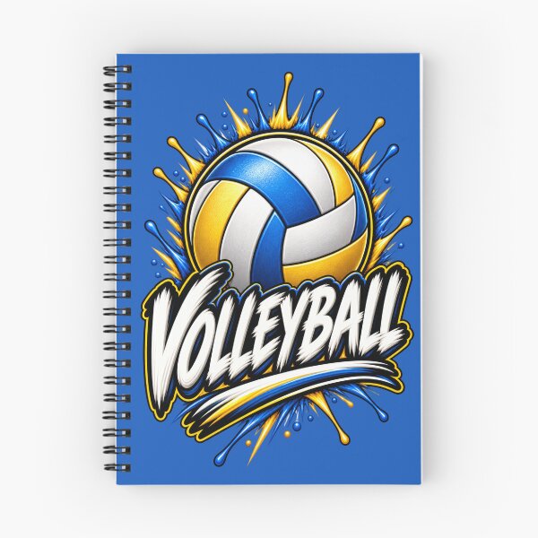 Item preview, Volleyball Splash – Bold Blue & Gold Sports Graphic designed and sold by HO•Designs.
