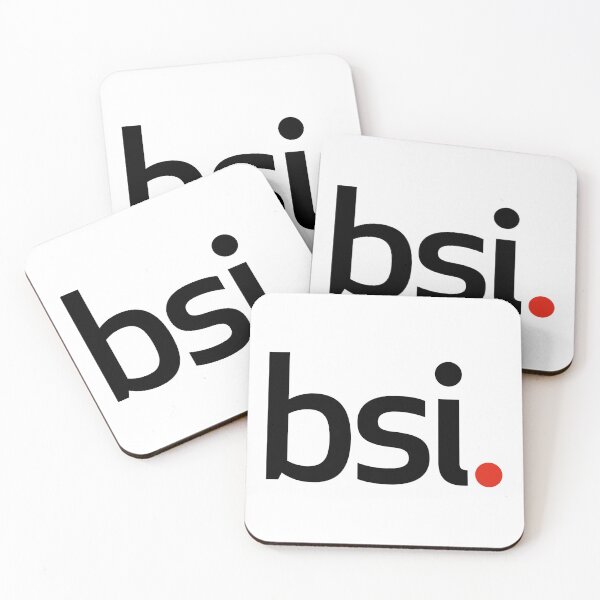 Item preview, BSI Standards Company Logo Black Bold Wordmark with Red Dot Accent designed and sold by fancwbq.