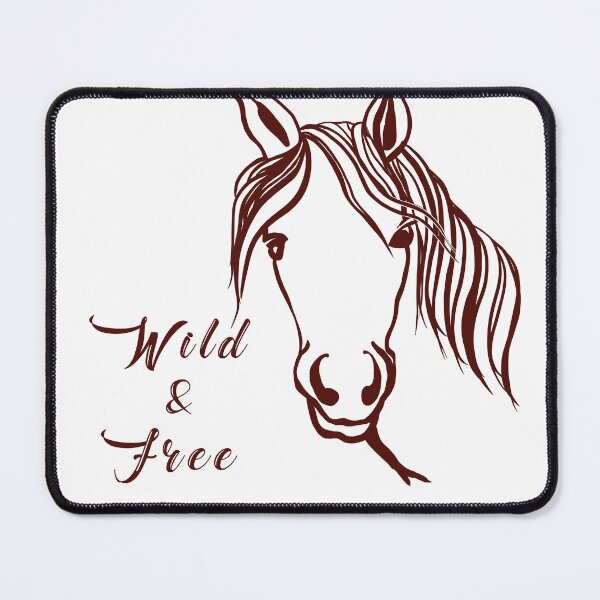 Item preview, Wild and Free Horse Line Drawing designed and sold by MayCartPrintArt.