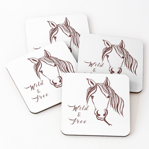 Item preview, Wild and Free Horse Line Drawing designed and sold by MayCartPrintArt.
