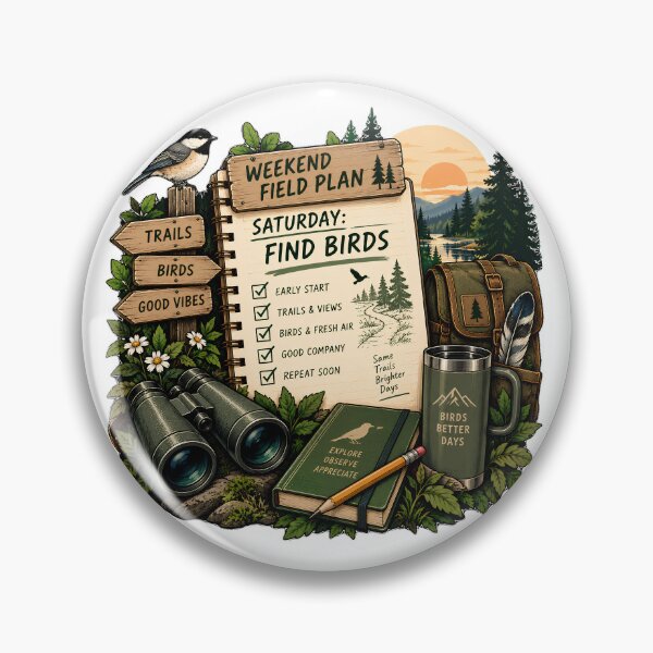 Item preview, Weekend Field Plan Saturday Birding Adventure designed and sold by FindYouByZ.