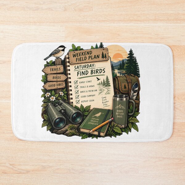 Item preview, Weekend Field Plan Saturday Birding Adventure designed and sold by FindYouByZ.