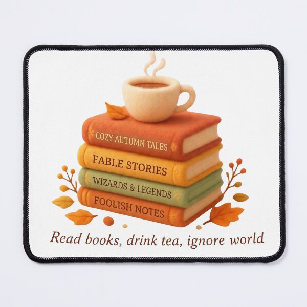 Item preview, Read Books Drink Tea Ignore World Cozy Autumn designed and sold by ZdunekDesign.
