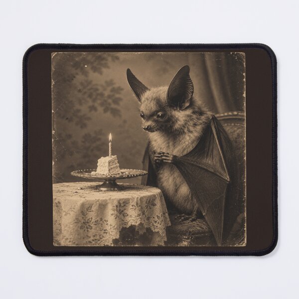 Item preview, Victorian Birthday Bat for Gothic Bat Lovers designed and sold by POD DYNASTY | Original Print On Demand T-Shirt Graphics.