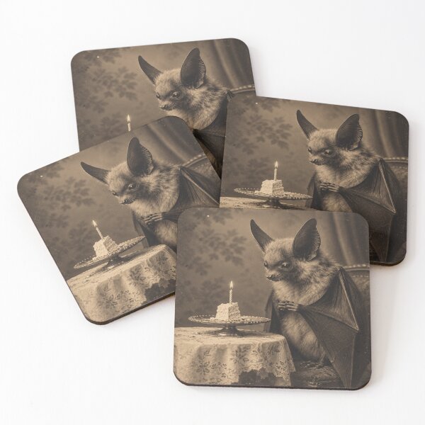 Item preview, Victorian Birthday Bat for Gothic Bat Lovers designed and sold by POD DYNASTY | Original Print On Demand T-Shirt Graphics.