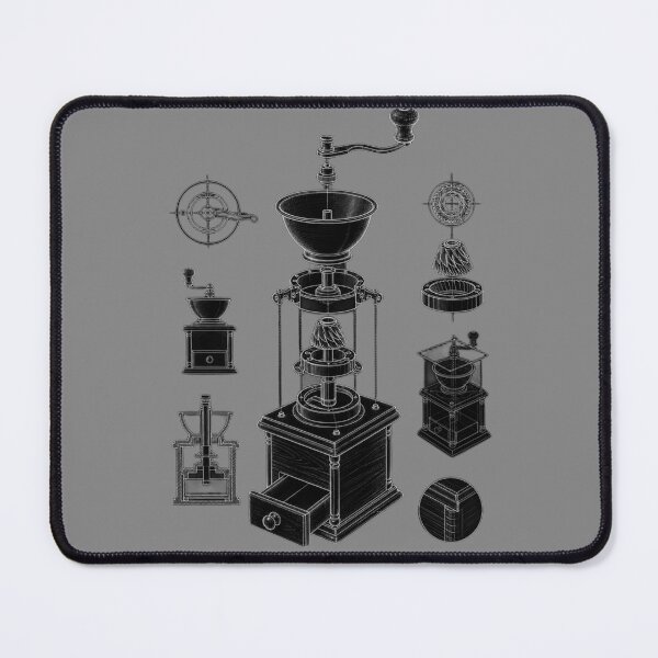 Item preview, Vintage Coffee Grinder Anatomy - Barista Patent Sketch designed and sold by The Blueprint Archive.