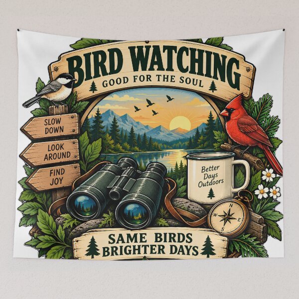 Item preview, Bird Watching Brighter Days Outdoor Nature Escape designed and sold by FindYouByZ.