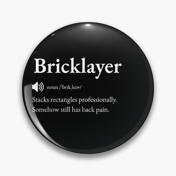 Item preview, Bricklayer Funny Definition: Gift for Coworker, Friend or Special Someone | Mason's Building Banter designed and sold by BrooklynRhodes.