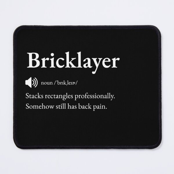 Item preview, Bricklayer Funny Definition: Gift for Coworker, Friend or Special Someone | Mason's Building Banter designed and sold by BrooklynRhodes.