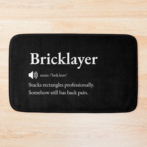 Item preview, Bricklayer Funny Definition: Gift for Coworker, Friend or Special Someone | Mason's Building Banter designed and sold by BrooklynRhodes.