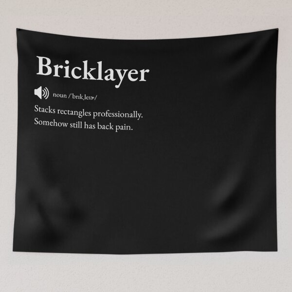 Item preview, Bricklayer Funny Definition: Gift for Coworker, Friend or Special Someone | Mason's Building Banter designed and sold by BrooklynRhodes.