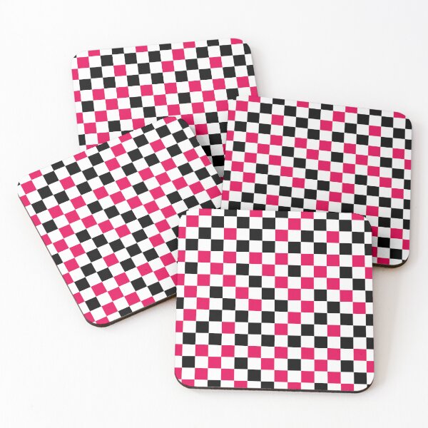 Item preview, Pink Black White Checkered Pattern Design   designed and sold by PatternTitan.