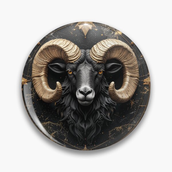 Item preview, Black and Gold Ram Emblem designed and sold by DukeNiko.