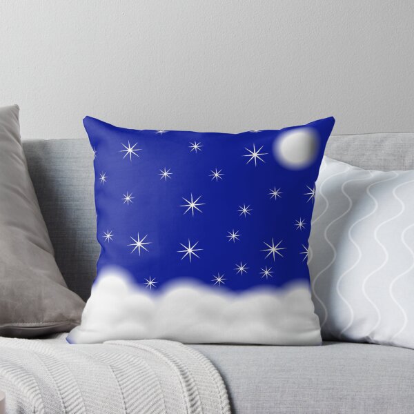 Item preview, Blue sky clouds stars&moon designed and sold by SaraNoah.