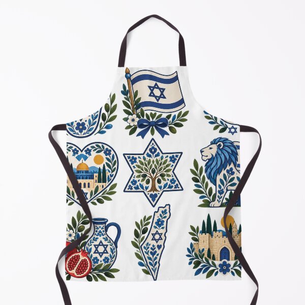 Item preview, Judaica Folk Art Symbol Collection - Israel Symbol designed and sold by Gold Turtle Lina.