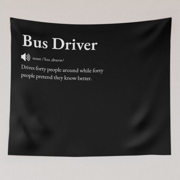 Item preview, Bus Driver Funny Definition: Gift for Coworker, Friend or Special Someone | Road Warrior's Driving Banter designed and sold by BrooklynRhodes.