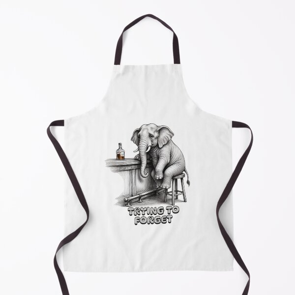 Item preview, Trying to Forget – Funny Elephant Bar Humor designed and sold by Classic Chaos Creations.