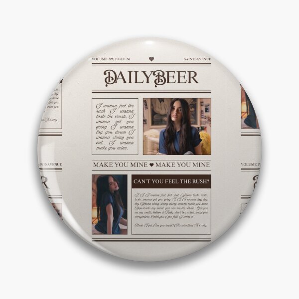 Item preview, Make You Mine Madison Beer Newspaper  - Old Newspaper style - Trendy Artwork designed and sold by SaintsAvenue.