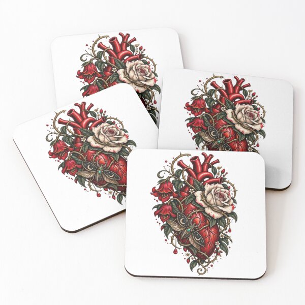 Item preview, Gothic Anatomical Heart with Thorned Rose designed and sold by TATOXIDE.