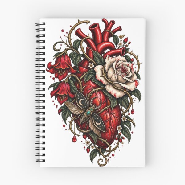 Item preview, Gothic Anatomical Heart with Thorned Rose designed and sold by TATOXIDE.