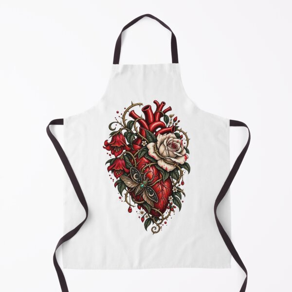 Item preview, Gothic Anatomical Heart with Thorned Rose designed and sold by TATOXIDE.