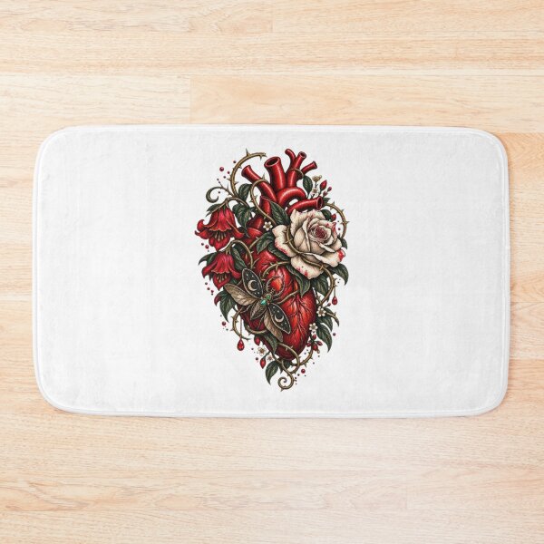Item preview, Gothic Anatomical Heart with Thorned Rose designed and sold by TATOXIDE.
