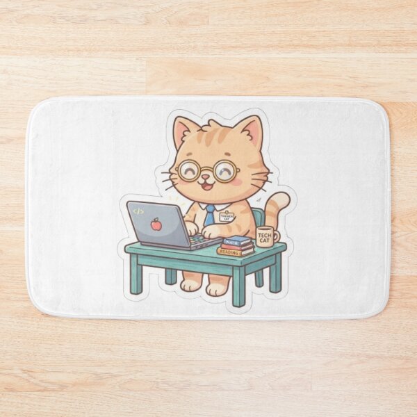 Item preview, IT Teacher Kitten Working designed and sold by PrintforDesign.