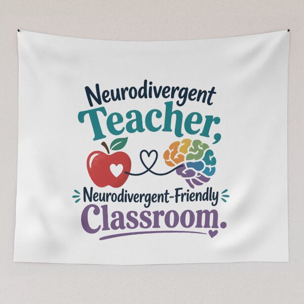 Item preview, Neurodivergent Teacher Neurodivergent Friendly Classroom - ADHD Autism Teacher Shirt designed and sold by Neurospicy Trolls.