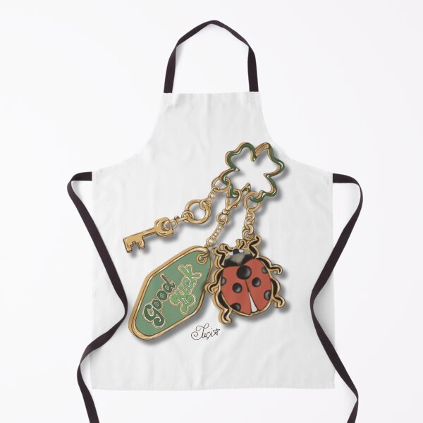 Item preview, Ladybug Lucky Charm Keychain Illustration | Good Luck Bag Charm, Four Leaf Clover & Lucky Key Art  designed and sold by Taçiana  Estrela.