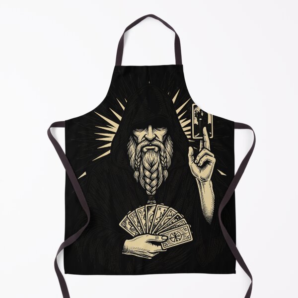 Item preview, Hooded Fortune Teller Tarot Cards Print designed and sold by The Mellonaire.