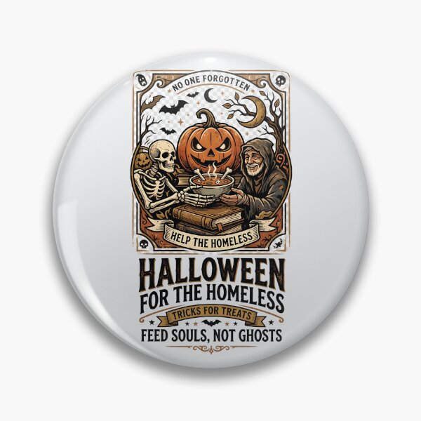 Item preview, Help the homeless - Feed souls, not ghosts - Halloween for homeless  designed and sold by ParadoxParadox.