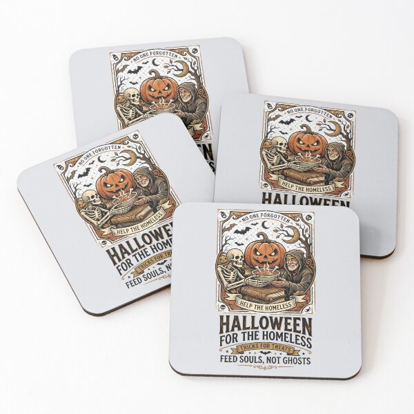 Item preview, Help the homeless - Feed souls, not ghosts - Halloween for homeless  designed and sold by ParadoxParadox.