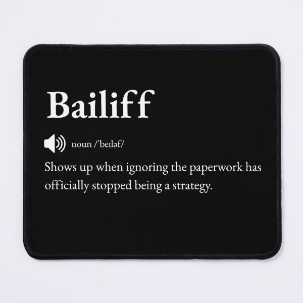Item preview, Bailiff Funny Definition: Gift for Coworker, Friend or Special Someone | Court Officer's Legal Banter designed and sold by BrooklynRhodes.