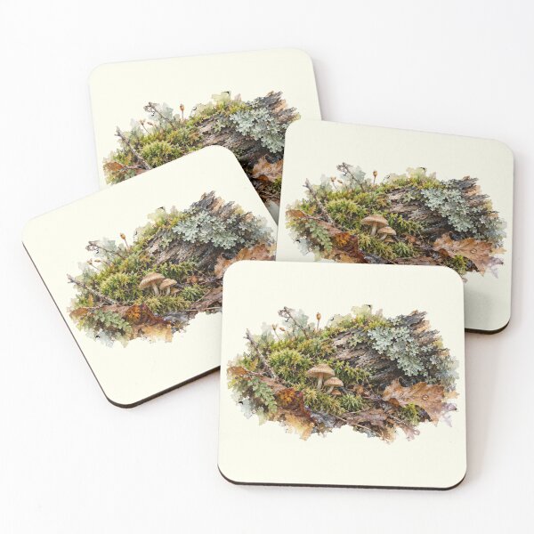 Item preview, Moss, Lichen & Tiny Mushrooms | Woodland Nature Study designed and sold by SusanSweetArt.