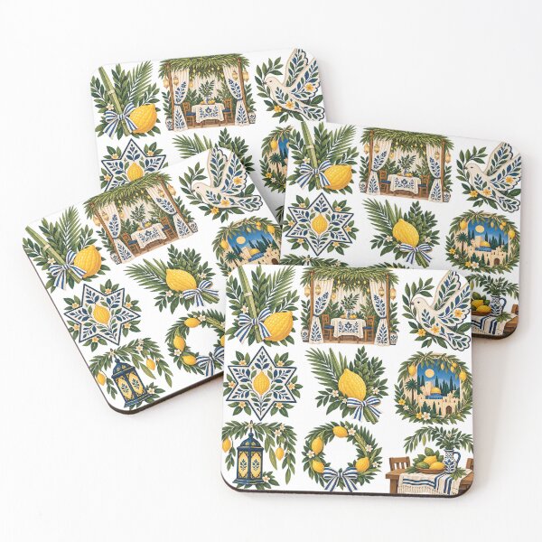 Item preview, Sukkot Etrog Lulav Symbol Collection designed and sold by Gold Turtle  Lina.