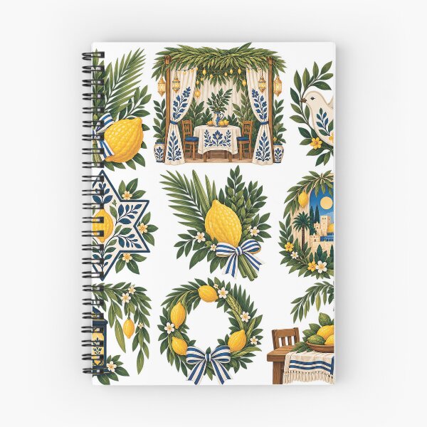 Item preview, Sukkot Etrog Lulav Symbol Collection designed and sold by Gold Turtle  Lina.