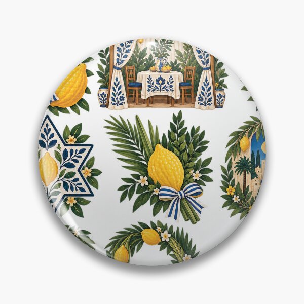 Item preview, Sukkot Etrog Lulav Symbol Collection designed and sold by Gold Turtle  Lina.