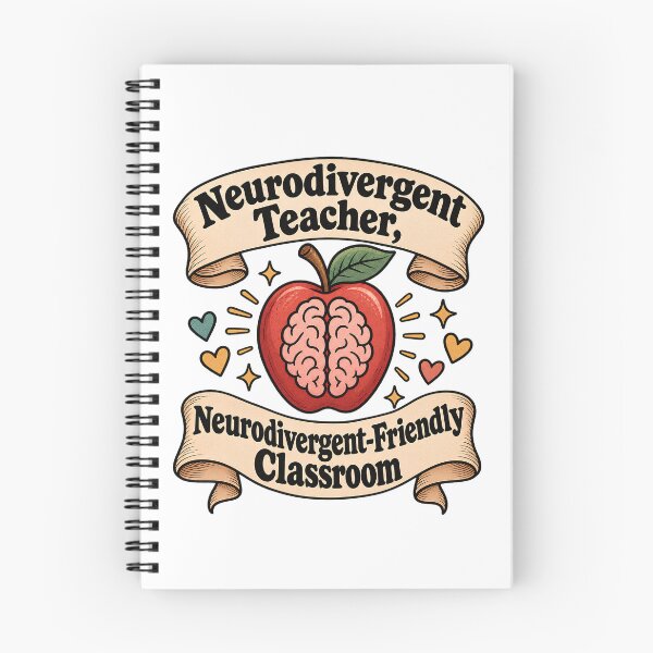 Item preview, Neurodivergent Teacher, Neurodivergent Friendly Classroom - Apple Brain Teacher designed and sold by Neurospicy Trolls.