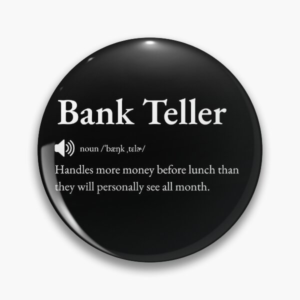 Item preview, Bank Teller Funny Definition: Gift for Coworker, Friend or Special Someone | Cash Counter's Banking Banter designed and sold by BrooklynRhodes.