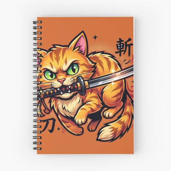 Item preview, Ninja Ginger Cat With Katana designed and sold by segathi.
