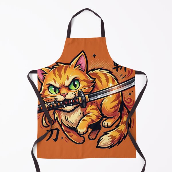 Item preview, Ninja Ginger Cat With Katana designed and sold by segathi.