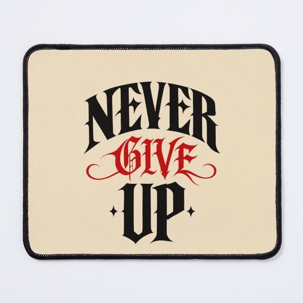 Item preview, Never Give Up – Gothic Motivational Streetwear designed and sold by Legacy Apparel Co..