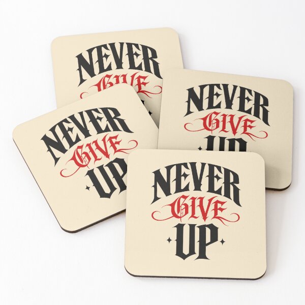 Item preview, Never Give Up – Gothic Motivational Streetwear designed and sold by Legacy Apparel Co..