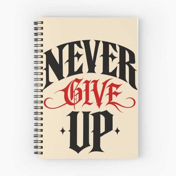 Item preview, Never Give Up – Gothic Motivational Streetwear designed and sold by Legacy Apparel Co..